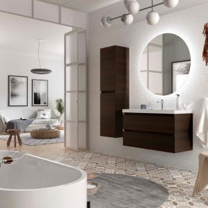 Meuble Salle De Bain Mara 1000 2 Tiroirs Avec Frein Eucalyptus Océanie 997 X 540 X 452 Mm - SALGAR 114010 