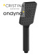 Douchette square 3 fonctions blackmat - CRISTINA ONDYNA SQ70213
