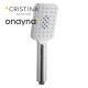 Douchette square 3 fonctions chromée - CRISTINA ONDYNA SQ70251