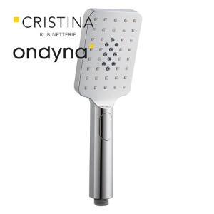 Douchette square 3 fonctions chromée - CRISTINA ONDYNA SQ70251 