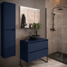 Ensemble Salle De Bains Noja 80 2 Tiroirs Blue Satin - SALGAR 105474