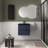 Meuble Salle De Bain Biba 600 2 Tiroirs Night Blue 598 X 540 X 450 Mm - SALGAR 113825