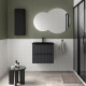 Meuble Salle De Bain Biba 600 2 Tiroirs Anthracite Mat 598 X 540 X 450 Mm - SALGAR 113826