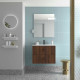 Meuble Salle De Bain Biba 700 2 Tiroirs Noyer Maya 698 X 540 X 450 Mm - SALGAR 113833