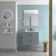 Meuble Salle De Bain Biba 700 2 Tiroirs Blue Fog 698 X 540 X 450 Mm - SALGAR 113835
