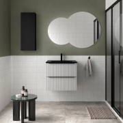 Meuble Salle De Bain Biba 600 2 Tiroirs White Cotton 598 X 540 X 450 Mm - SALGAR 113818 