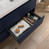 Ensemble Salle De Bains Noja 80 2 Tiroirs Blue Satin - SALGAR 105474 