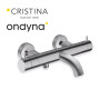 Bain douche thermostatique metal brosse - CRISTINA ONDYNA TV15777