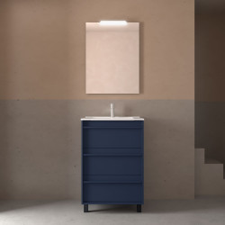 Ensemble Salle De Bains Attila 60 3 Tiroirs Blue Satin - SALGAR 105206 