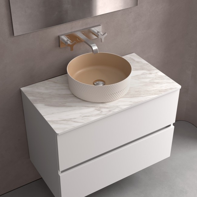 Lavabo À Poser Dune Natural Diam. 360 X 120 Mm - SALGAR 114522 