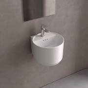 Lavabo Suspendu Monolith Mini Blanc Brillant Diam. 365 X 380 Mm - SALGAR 114527 
