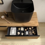 Lavabo Suspendu Monolith Square Noir Mat 400 X 420 X 400 Mm - SALGAR 114524 