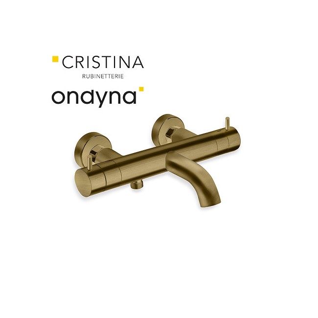 Bain douche thermostatique vieux bronze mat - CRISTINA ONDYNA TV15793 