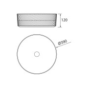 Lavabo À Poser Dune Natural Diam. 360 X 120 Mm - SALGAR 114522 