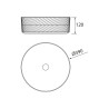 Lavabo À Poser Dune Natural Diam. 360 X 120 Mm - SALGAR 114522 