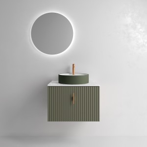 Meuble de salle de bain BIBA 600 1 tiroir GREEN FOREST 597 x 405 x 450 mm - SALGAR 102979