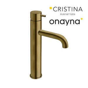 Lavabo mi-haut triverde + vidage laiton up&down vieux bronze - CRISTINA ONDYNA TV22793 