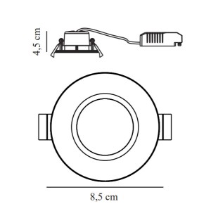 Spot encastré LED TIAKI Noir - NORDLUX 49570103