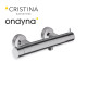 Douche thermostatique metal brosse - CRISTINA ONDYNA TV45177