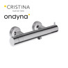 Douche thermostatique metal brosse - CRISTINA ONDYNA TV45177