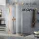 Façade externe triverde douche murale 2 sorties or rose brosse - CRISTINA ONDYNA TV60234P