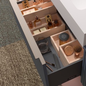 Meuble de salle de bain 1 tiroir BIBA 600 NIGHT BLUE - SALGAR 102974