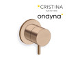 Mitigeur douche triverde encastre complet or rose brosse - CRISTINA ONDYNA TV63834P 