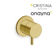 Mitigeur douche triverde encastre complet or brosse - CRISTINA ONDYNA TV63896P 