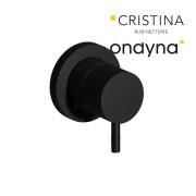 Inverseur triverde encastre complet 2 sorties black mat - CRISTINA ONDYNA TV68313 