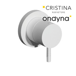 Inverseur triverde encastre complet 2 sorties whitemat - CRISTINA ONDYNA TV68324 