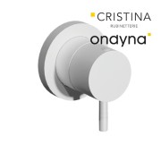 Inverseur triverde encastre complet 2 sorties whitemat - CRISTINA ONDYNA TV68324 