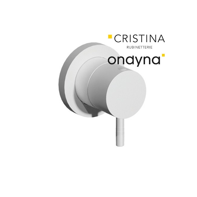 Inverseur triverde encastre complet 2 sorties whitemat - CRISTINA ONDYNA TV68324 