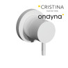 Inverseur triverde encastre complet 2 sorties whitemat - CRISTINA ONDYNA TV68324