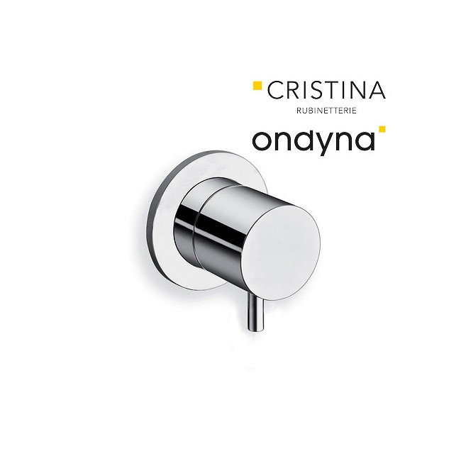 Inverseur triverde encastre complet 2 sorties chrome - CRISTINA ONDYNA TV68351 