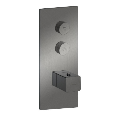 Façade Thermo Twist thermostatique 2 sorties Métal Brossé Quadri - CRISTINA ONDYNA XQ62277