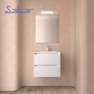 Meuble et vasque de salle de bain Noja 600 WHITE GLOSS - SALGAR 106106