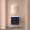 Meuble et vasque de salle de bain Noja 600 BLUE SATIN - SALGAR 106109