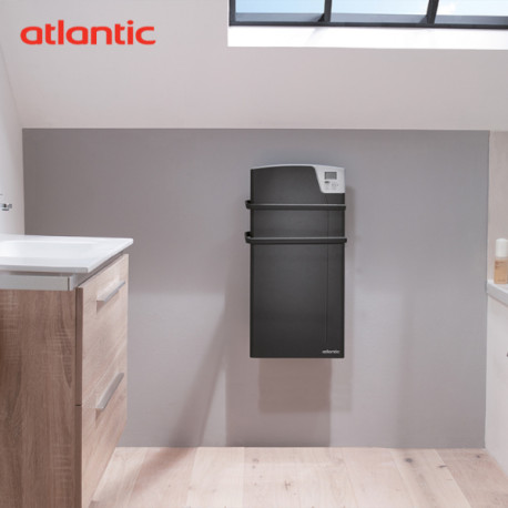 Sèche-serviette soufflant Atlantic KEA Gris - 1400W (800W + 600W) - 841524