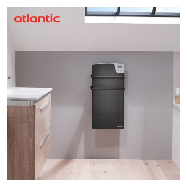 Sèche-serviettes soufflant Atlantic KEA Gris - 1400W (800W + 600W) - 841524