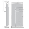 Sèche-serviette soufflant Atlantic KEA Gris - 1400W (800W + 600W) - 841524