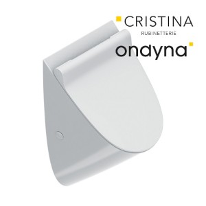 Petit urinoir tonalita ceramique blanc avec abattant - CRISTINA ONDYNA URHZ3254 
