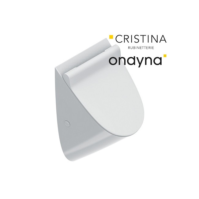 Petit urinoir tonalita ceramique blanc avec abattant - CRISTINA ONDYNA URHZ3254 