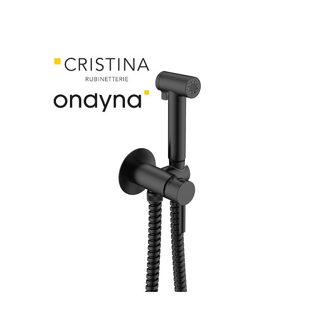 Kit mitigeur wc avec douchette blackmat - CRISTINA ONDYNA WCIS1813 