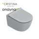 WC suspendu tonalita 55x35 Ciment - CRISTINA ONDYNA WCSF5523