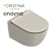 WC suspendu tonalita 55x35 Sable - CRISTINA ONDYNA WCSF5529