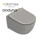 WC suspendu tonalita 55x35 Taupe - CRISTINA ONDYNA WCSF5532 