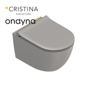 WC suspendu tonalita 55x35 Taupe - CRISTINA ONDYNA WCSF5532 