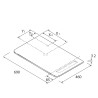 Plan de toilette UNIIQ 690 MARBRE blanc 690x12x460mm - SALGAR 97373