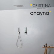 Pack encastre douche thermo twist plafond - CRISTINA ONDYNA XTV622P 