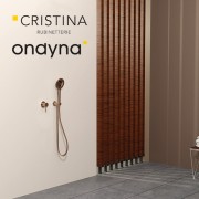 Pack mitigeur douche encastre tige 6 cm pmr or rose brosse - CRISTINA ONDYNA XTV63734P 